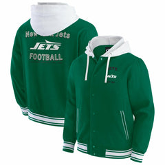 New York Jets Darius Rucker Collection Full-Snap Hoodie Jacket Green - Fanatics
