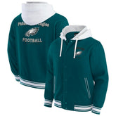 Philadelphia Eagles Darius Rucker Collection Full-Snap Hoodie Jacket Midnight Green - Fanatics