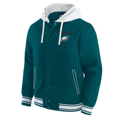 Philadelphia Eagles Darius Rucker Collection Full-Snap Hoodie Jacket Midnight Green - Fanatics