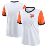 Cincinnati Bengals Women's Rewind Ringer Tri-Blend T-Shirt White - Nike