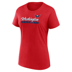 Washington Capitals Fanatics Women's Risk Cotton T-Shirt Red