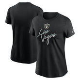 Las Vegas Raiders Women's Team City Roll T-Shirt Black - Nike