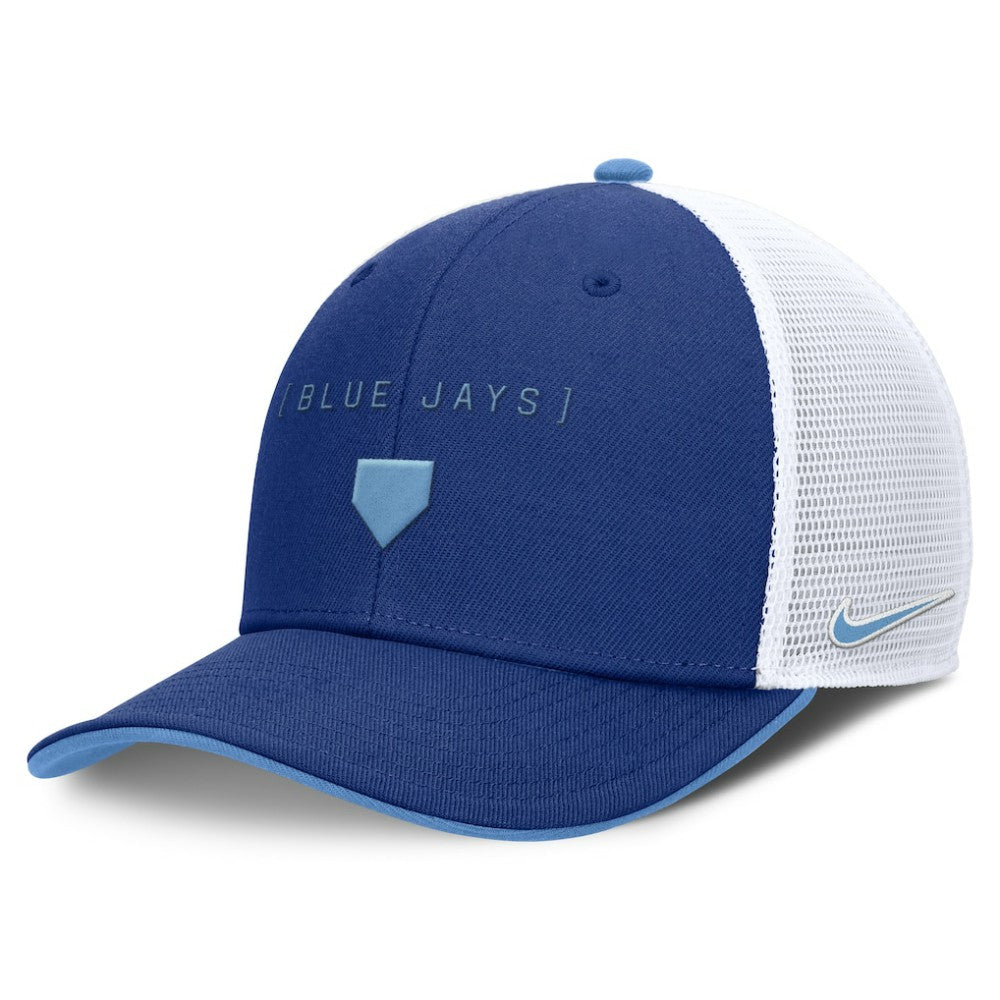 Toronto Blue Jays Nike Rise Diamond Plate Performance Trucker Flex Hat Sale