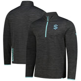 Seattle Kraken Fanatics Authentic Pro Lightweight Quarter-Zip Pullover Heather Charcoal