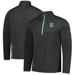 Seattle Kraken Fanatics Authentic Pro Lightweight Quarter-Zip Pullover Heather Charcoal