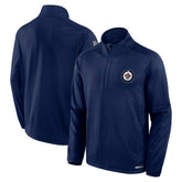 Winnipeg Jets - Fanatics Authentic Pro Rink Quarter-Zip Top Navy