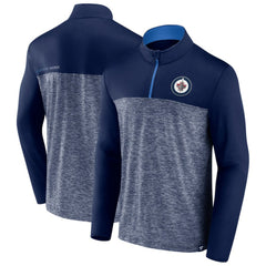 Winnipeg Jets - Fanatics Iconic Defender Quarter-Zip Jacket Navy