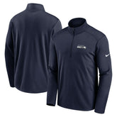 Seattle Seahawks Pacer Half-Zip Pullover College Navy - Nike