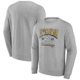 Fanatics Pittsburgh Penguins Gray Nimbus Fleece Pullover Sweatshirt