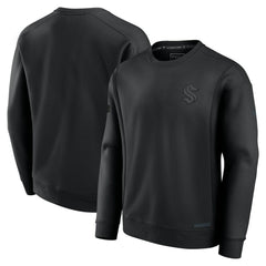 Seattle Kraken Fanatics Authentic Pro Road Fleece Sweatshirt Black