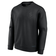 Seattle Kraken Fanatics Authentic Pro Road Fleece Sweatshirt Black