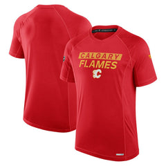 Calgary Flames - Fanatics Authentic Pro Rink Tech T-Shirt Red
