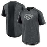 Los Angeles Kings - Fanatics Authentic Pro Rink Performance T-Shirt Heather Charcoal