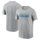 Los Angeles Chargers Local Essential T-Shirt Heather Gray - Nike