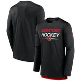 Ottawa Senators - Fanatics Authentic Pro Tech Long Sleeve T-Shirt Black