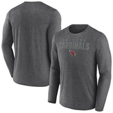 Arizona Cardinals Blackout Long Sleeve T-Shirt Heather Charcoal - Fanatics