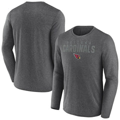 Arizona Cardinals Blackout Long Sleeve T-Shirt Heather Charcoal - Fanatics