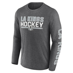 Los Angeles Kings - Fanatics Sweep Iconic Synthetic Long Sleeve T-Shirt Heather Charcoal