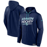 Seattle Kraken Fanatics Authentic Pro Fleece Pullover Hoodie Deep Sea Blue