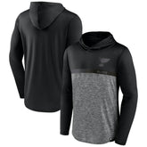 St. Louis Blues - Fanatics Iconic Defender Pullover Hoodie Black/Heather Charcoal