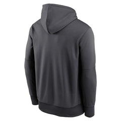 Miami Dolphins Team Muscle Performance Fleece Pullover Hoodie Anthracite - Nike