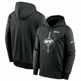 New York Jets Performance Fleece Pullover Hoodie Black - Nike