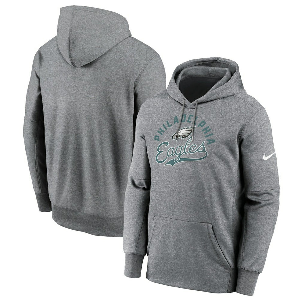 Philadelphia Eagles Performance Fleece Pullover Hoodie Heather Gray - Nike