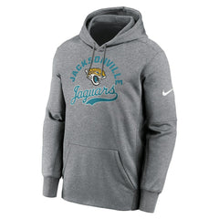 Jacksonville Jaguars Performance Fleece Pullover Hoodie Heather Gray - Nike