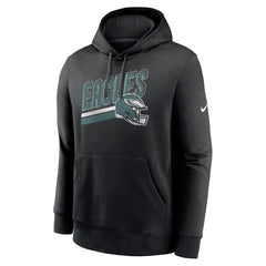 Philadelphia Eagles Club Fleece Pullover Hoodie Black - Nike