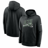 New York Jets Club Fleece Pullover Hoodie Black - Nike
