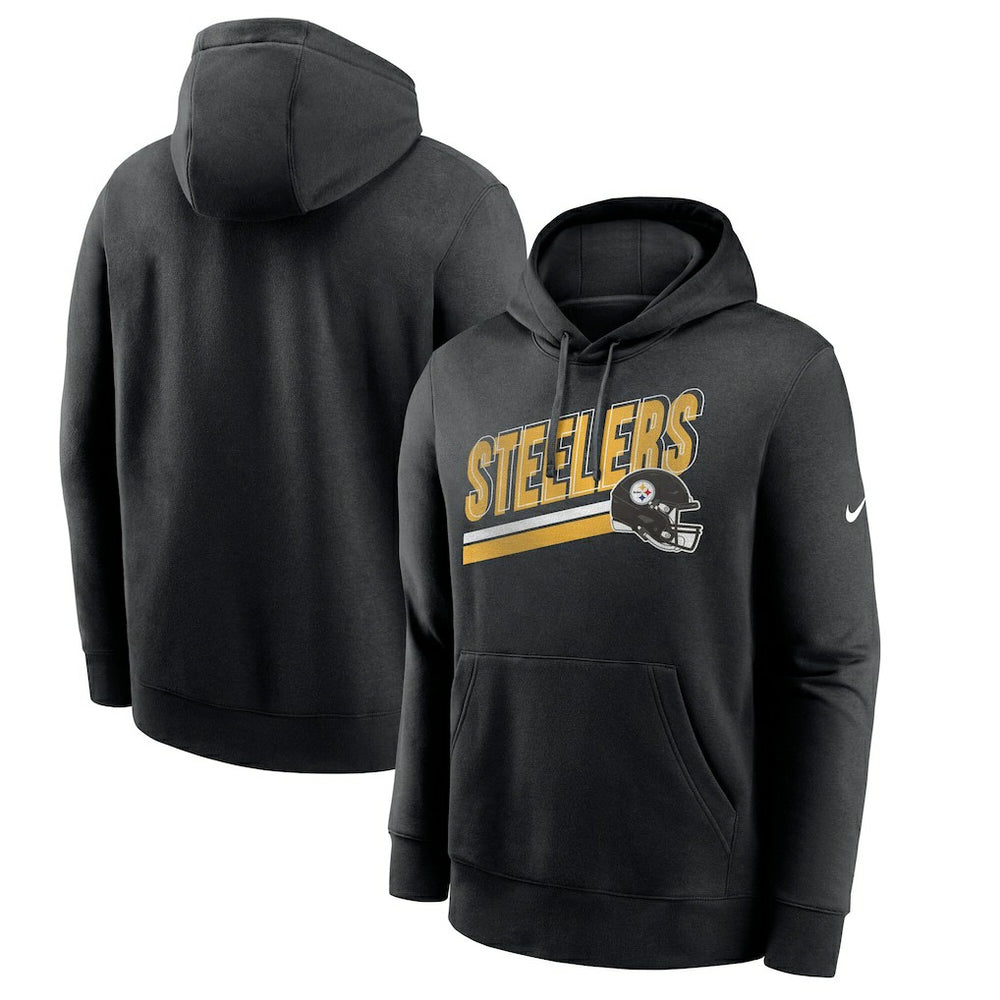 Pittsburgh Steelers Club Fleece Pullover Hoodie Black - Nike