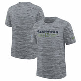 Seattle Seahawks Youth 2025 Rivalries Collection Sideline Velocity Dri-FIT T-Shirt Wolf Gray - Nike