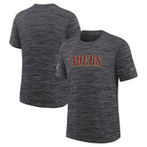 San Francisco 49ers Youth 2025 Rivalries Collection Sideline Velocity Dri-FIT T-Shirt Heather Black - Nike
