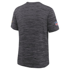 San Francisco 49ers Youth 2025 Rivalries Collection Sideline Velocity Dri-FIT T-Shirt Heather Black - Nike