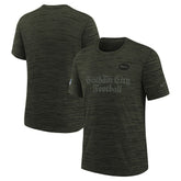 New York Jets Youth 2025 Rivalries Collection Sideline Velocity Dri-FIT T-Shirt Gotham Green - Nike