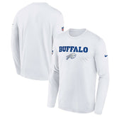 Buffalo Bills Youth 2025 Rivalries Collection Sideline Legend Dri-FIT Long Sleeve T-Shirt White - Nike