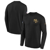 San Francisco 49ers Youth 2025 Rivalries Collection Sideline Legend Dri-FIT Long Sleeve T-Shirt Black - Nike