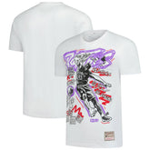 Mitchell & Ness - Vince Carter Toronto Raptors Hardwood Classics Chalked Up T-Shirt - White