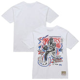 Mitchell & Ness - Allen Iverson Philadelphia 76ers Hardwood Classics Chalked Up T-Shirt - White