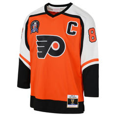 Eric Lindros Philadelphia Flyers - Mitchell & Ness Youth 1996/97 Power Play 2.0 Player Jersey with Captain Patch Orange