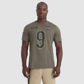 Joe Burrow Cincinnati Bengals 2025 Salute to Service Name & Number T-Shirt Olive - Nike