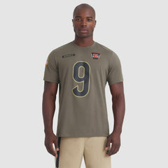 Joe Burrow Cincinnati Bengals 2025 Salute to Service Name & Number T-Shirt Olive - Nike