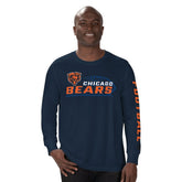 Chicago Bears Starter Half Time Long Sleeve T-Shirt Navy - NFL