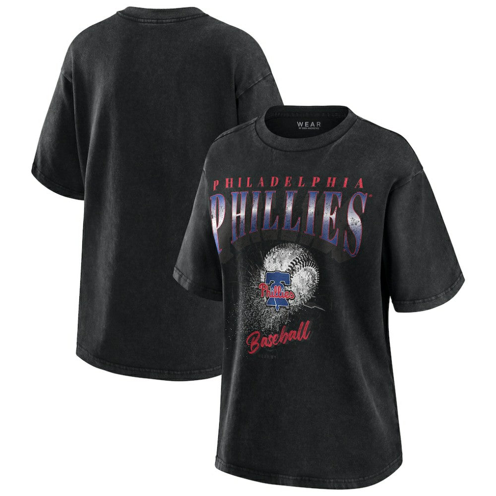 Philadelphia Phillies WEAR by Erin Andrews Women's Oversized Boyfriend T-Shirt for sale