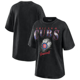 Chicago Cubs WEAR by Erin Andrews Women's Oversized Boyfriend T-Shirt discount