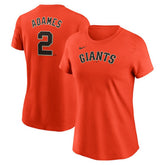 Willy Adames San Francisco Giants Nike Women's Cooperstown Collection Fuse Name & Number T-Shirt On Sale