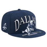 Dallas Cowboys New Era Throwback Oversized 59FIFTY Fitted Hat Navy - NFL