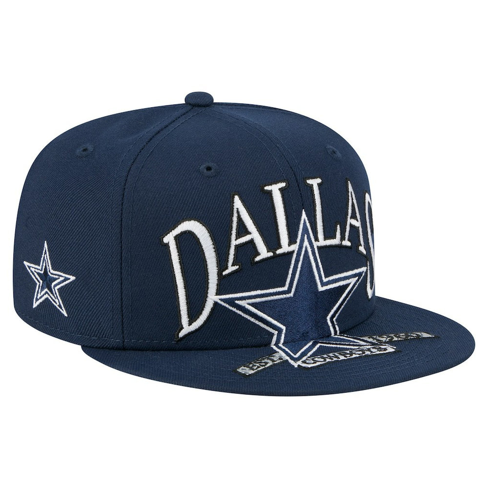 Dallas Cowboys New Era Oversized 59FIFTY Fitted Hat Navy - NFL