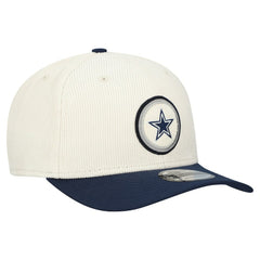 Dallas Cowboys New Era Loyal Corduroy 9SEVENTY Adjustable Hat Cream - NFL