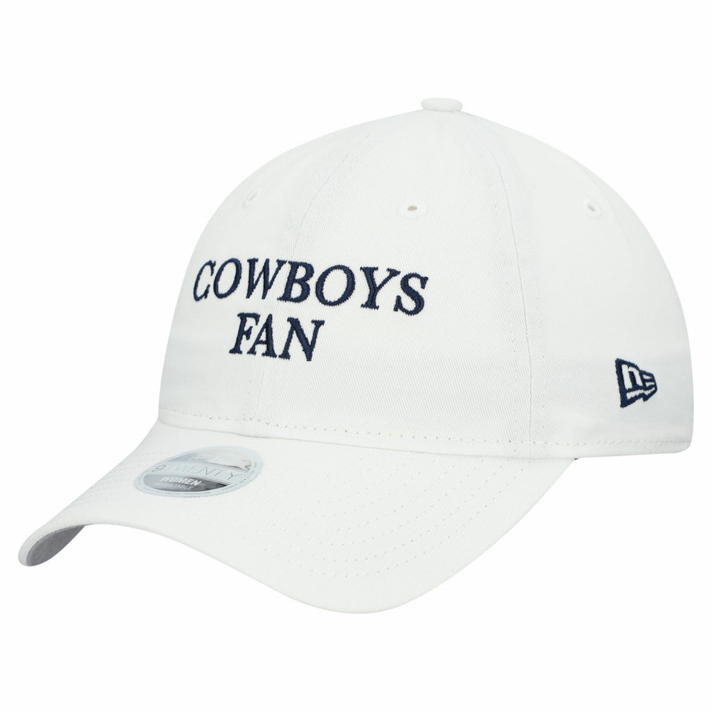 Dallas Cowboys New Era Women's Team Fan 9TWENTY Adjustable Hat White - NFL